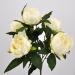 Bouquet fiori artificiali Peonia bianco