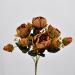 Bouquet fiori artificiali Peonia Queen arancio