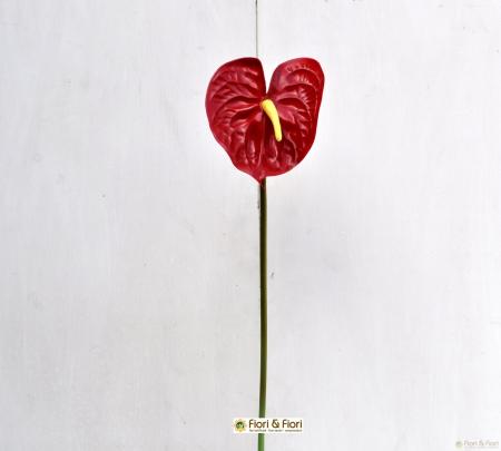 fiore artificiale anthurium rosso