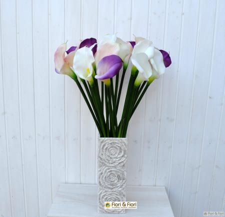 Calla Viola Fiore artificiale Calla elegant viola per bouquet di fiori finti