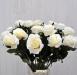 Fiore artificiale Rosa france bianca